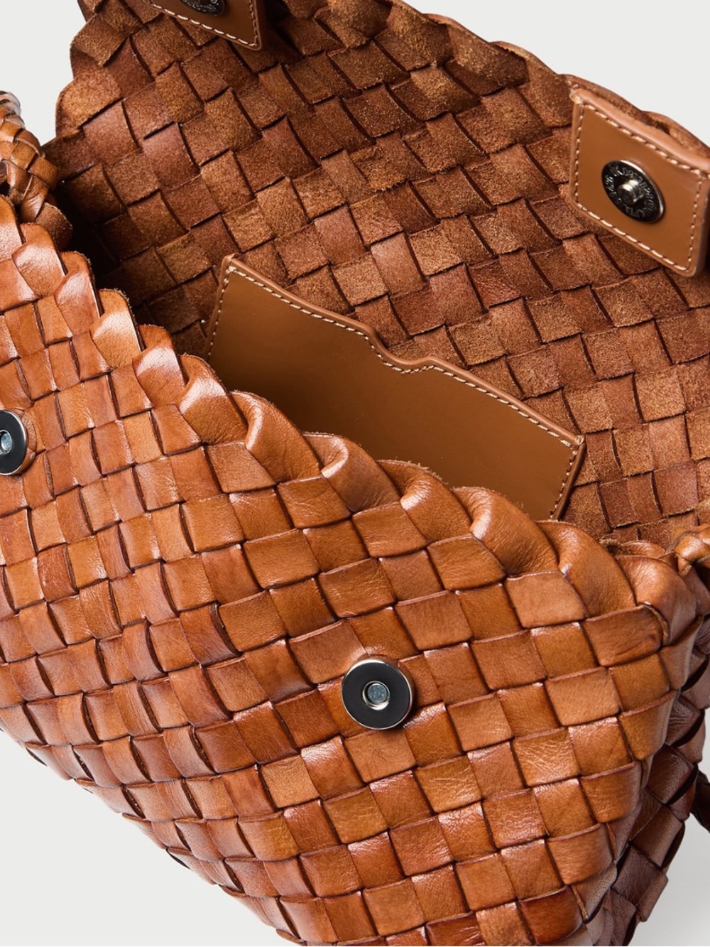 Loeffler Randall Billie Woven Leather Shoulder Bag - Picture 2 of 6